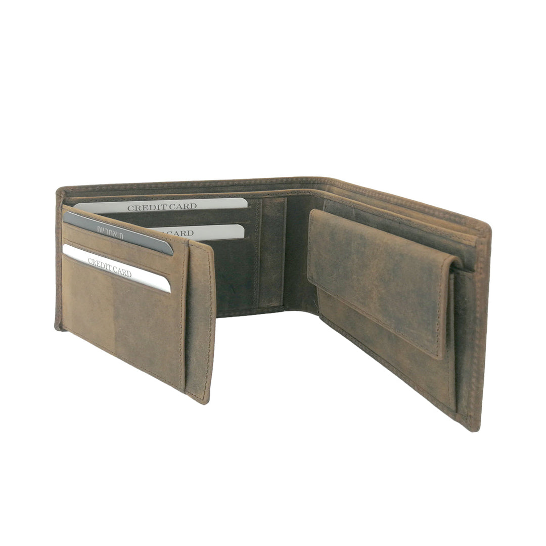 CRAZY HORSE leather wallet for men