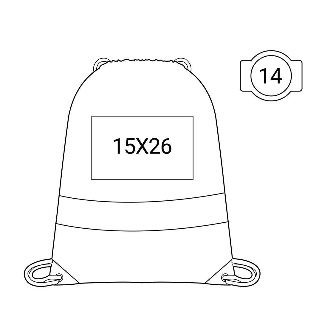 STAFFORD HI VIS DRAWSTRING BACKPACK